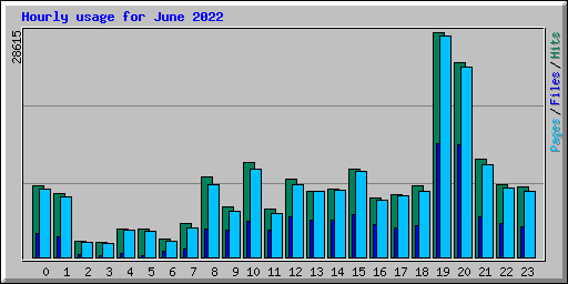 Hourly usage for June 2022